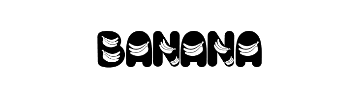 Banana  font caratteri gratis