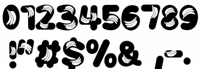 Banana Font OTHER CHARS