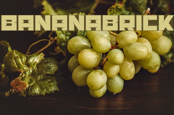 BananaBrick Schriftart examples