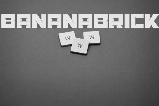 BananaBrick Font examples