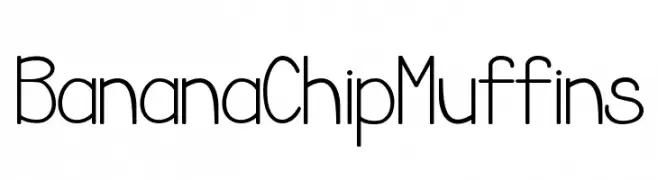 BananaChipMuffins  Free Fonts Download