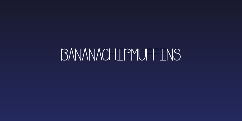 BananaChipMuffins Social Header