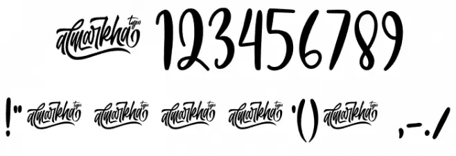 BananaJuice Font OTHER CHARS