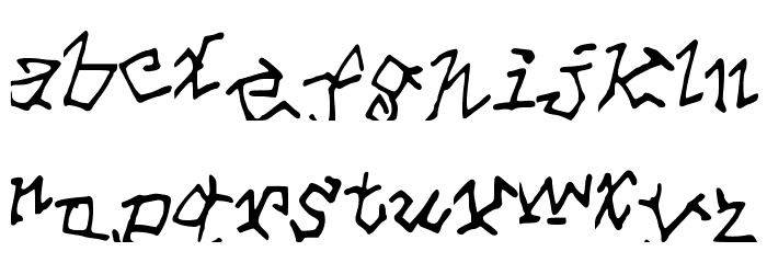 Banana Font LOWERCASE