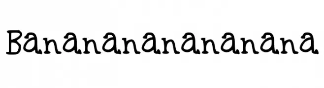 Bananananananana  Frei Schriftart Herunterladen