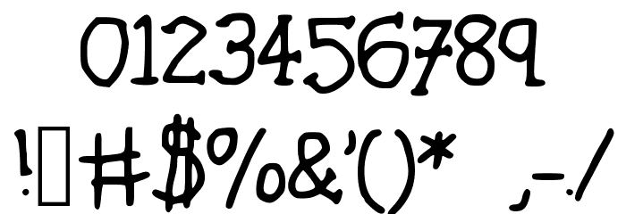 Bananananananana Font OTHER CHARS