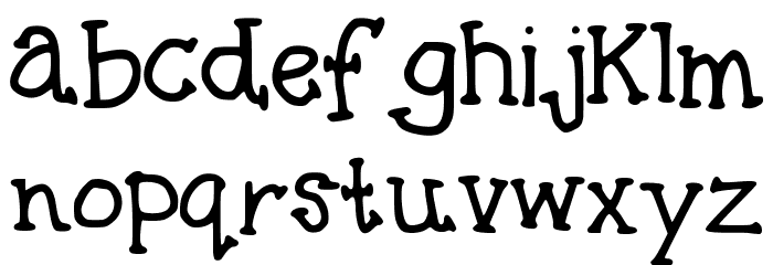 Bananananananana Font LOWERCASE