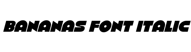 Bananas Font Italic  नि: शुल्क फ़ॉन्ट्स डाउनलोड