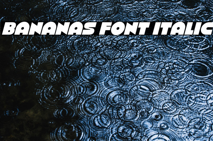 Bananas Font Italic Example 1