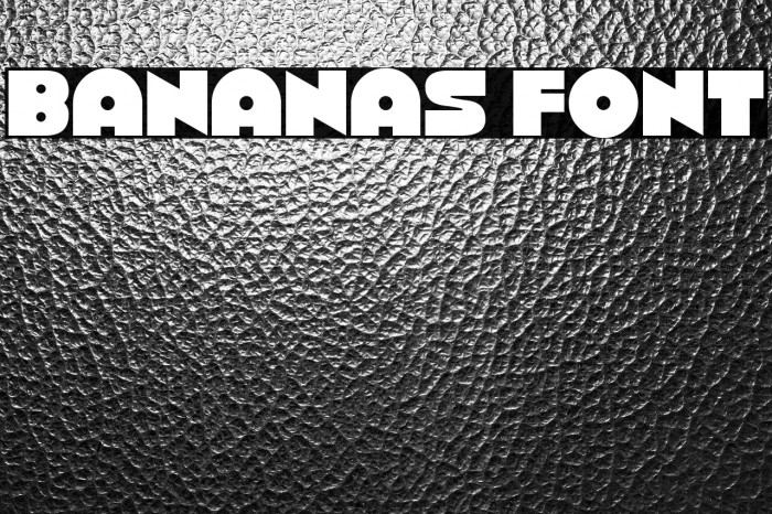 Bananas Font Example 1