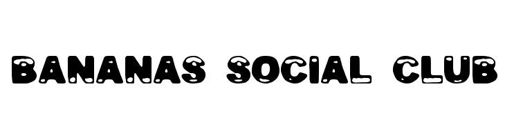 Bananas Social Club  नि: शुल्क फ़ॉन्ट्स डाउनलोड