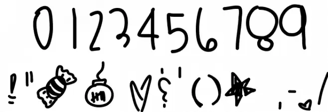 BananasInPajamas Font Alte caractere