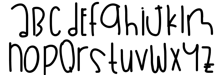 BananasInPajamas Font LOWERCASE