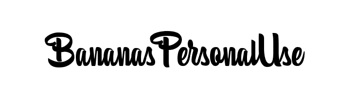 BananasPersonalUse  font caratteri gratis