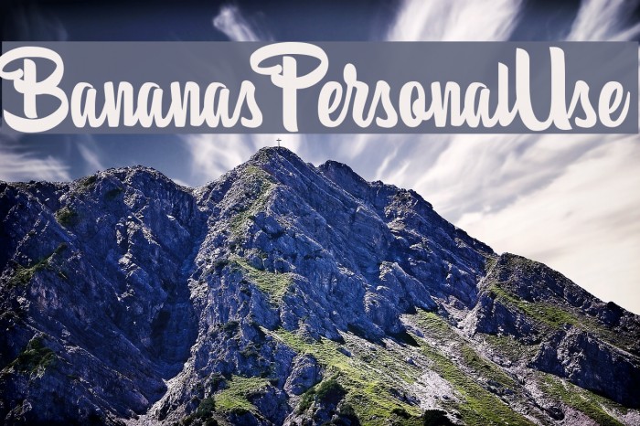 BananasPersonalUse Font examples