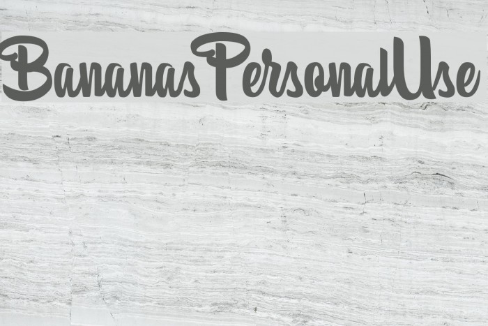 BananasPersonalUse Font examples
