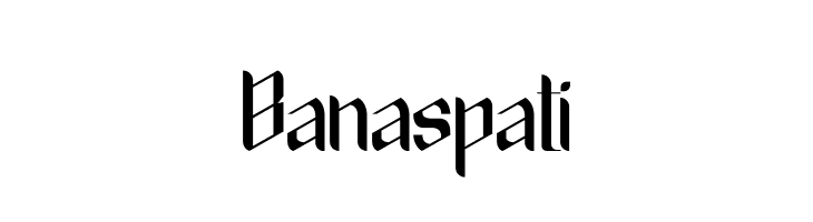 Banaspati  font caratteri gratis
