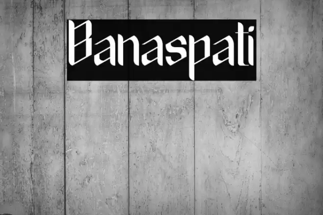 Banaspati Font examples