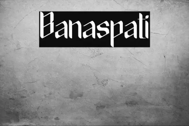 Banaspati Font examples