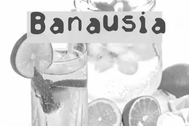 Banausia Font examples