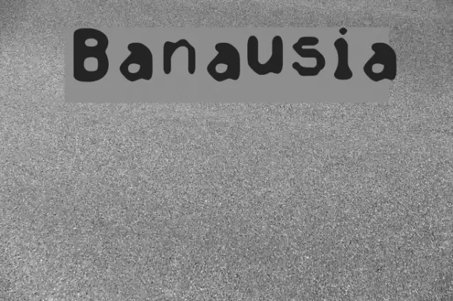 Banausia Font examples