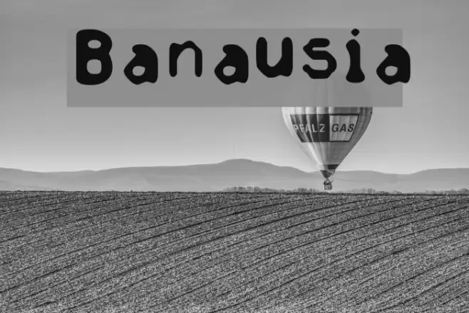 Banausia Font examples