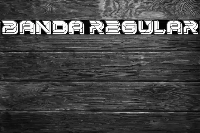 Banda Regular Font examples
