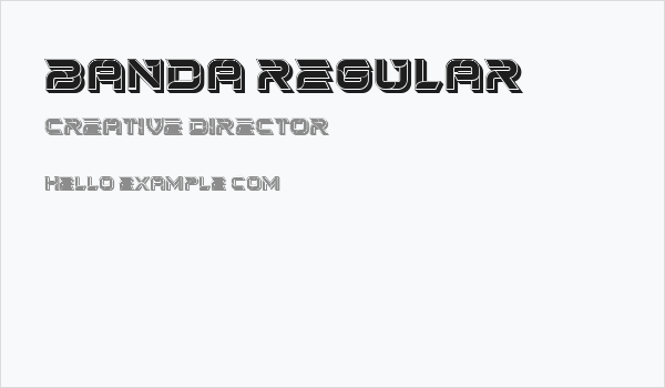 Banda Regular Business Card