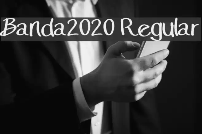 Banda2020 Regular Font examples