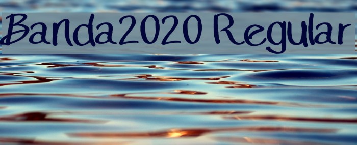Banda2020 Regular Font examples