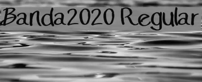 Banda2020 Regular Font examples