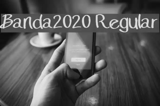 Banda2020 Regular Font examples