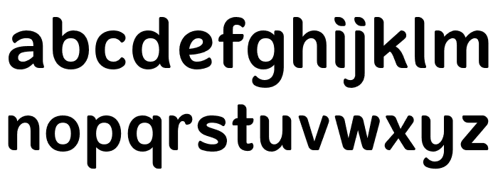 BandaNieraMedium Font LOWERCASE