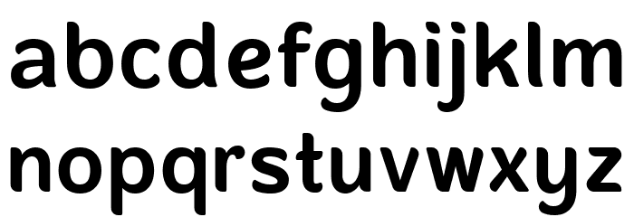 BandaNieraMedium Font LOWERCASE