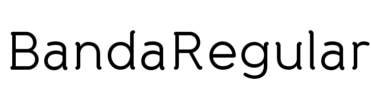 BandaRegular Font