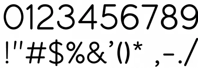 BandaRegular Font OTHER CHARS