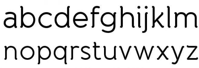 BandaRegular Font LOWERCASE