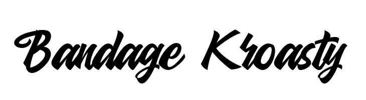 Bandage Kroasty  Скачать бесплатные шрифты