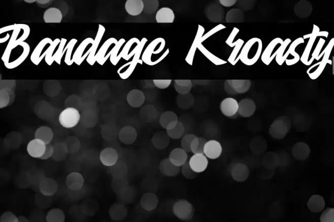 Bandage Kroasty Font examples