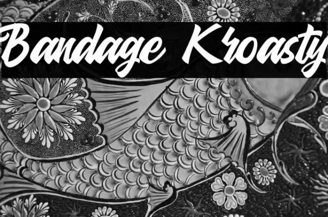 Bandage Kroasty Font examples