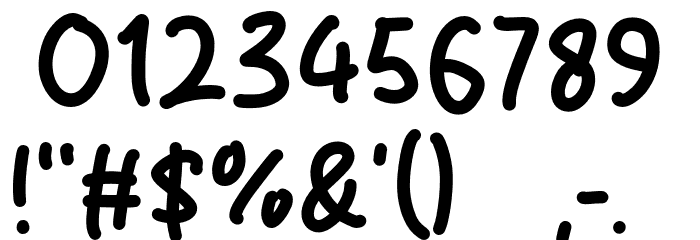 Bandal Skies Font OTHER CHARS