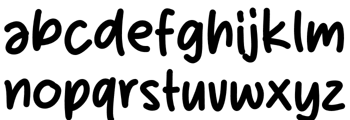 Bandal Skies Font LOWERCASE