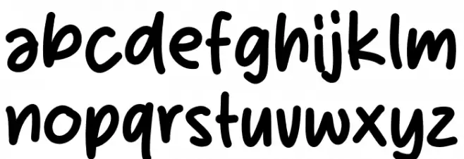 Bandal Skies फ़ॉन्ट लोअरकेस