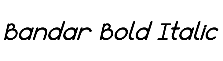 Bandar Bold Italic  لخطوط تنزيل
