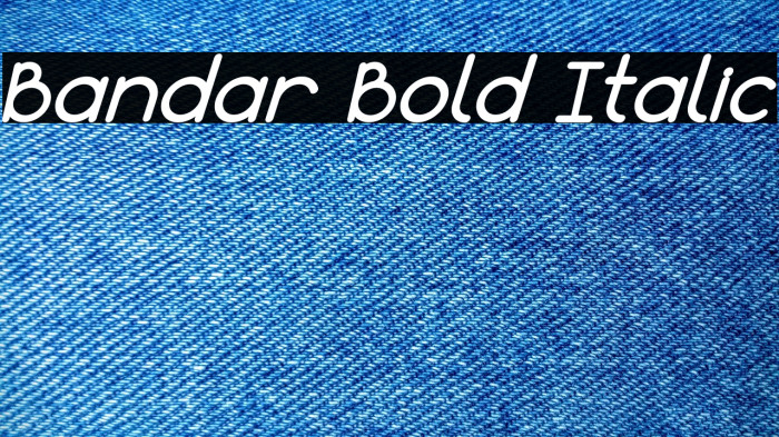 Bandar Bold Italic Example 3