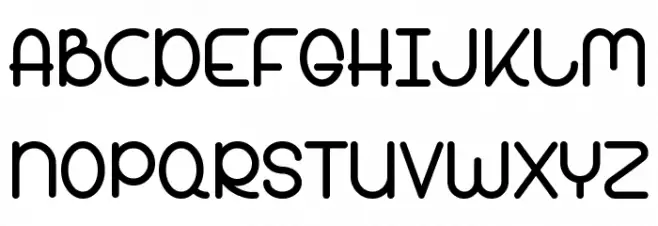 Bandar Bold Schriftart Groß