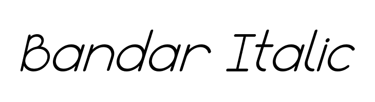 Bandar Italic  لخطوط تنزيل