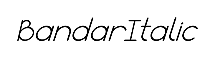 Bandar Italic  フリーフォントのダウンロード