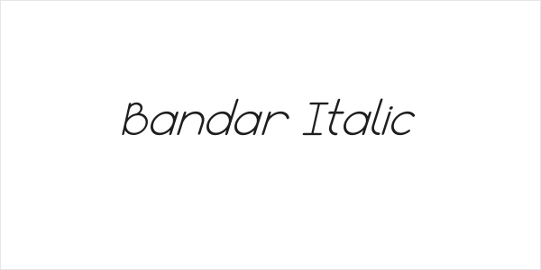 Bandar Italic Logo