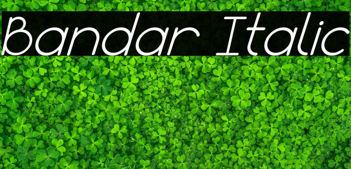 Bandar Italic Example 1